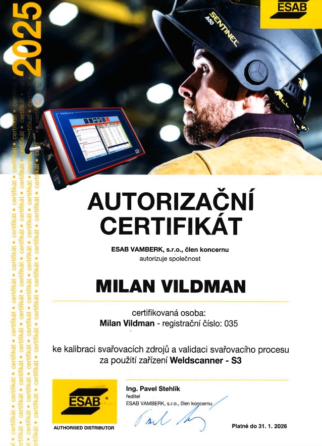 Certifikát 2026